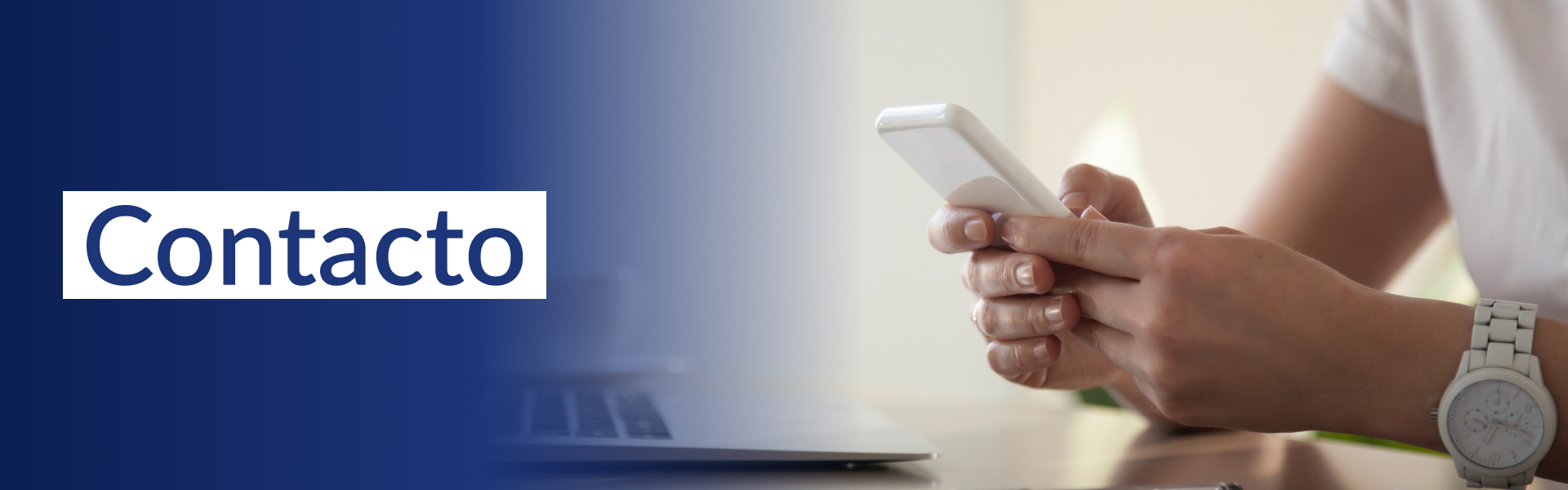 Banner de "contacto"